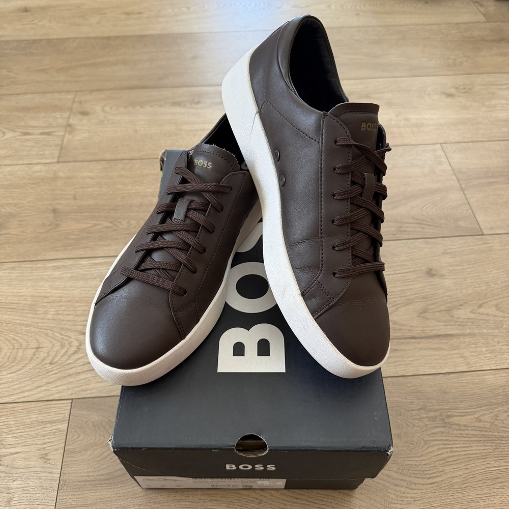 Hugo Boss Belwar_Tenn_IT Men's Sneakers Lace-Up Shoes Preppy Boat Size 10